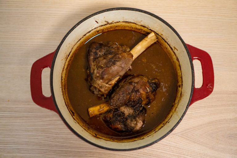 Zesty Braised Lamb Shanks Recipe Without Wine No Frills Kitchen