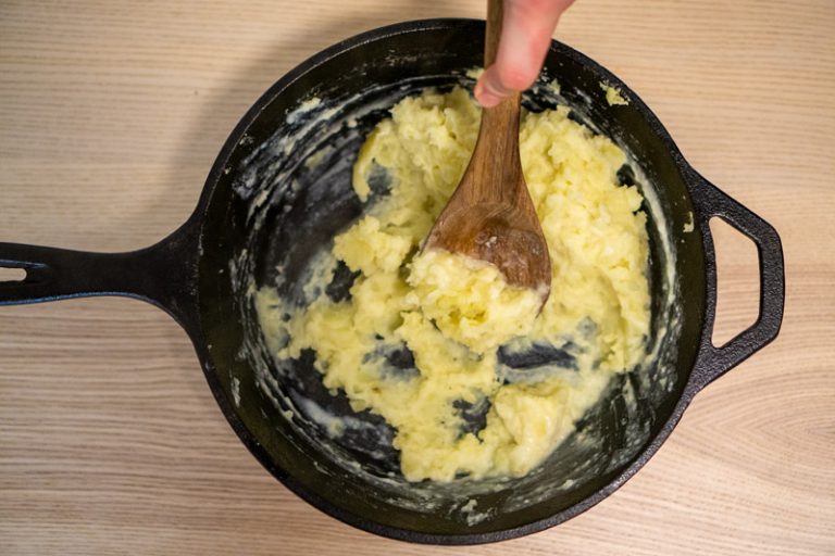 Buttermilk Mashed Potatoes Without a Masher (Rustic Recipe!) No