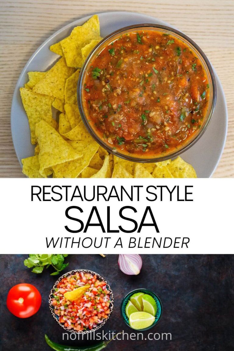 Mexican Restaurant Salsa Without a Blender Recipe No Frills Kitchen