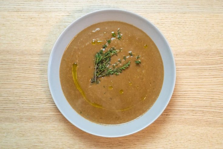 Easy Vegetarian Mushroom Soup Without Cream Recipe - No Frills Kitchen