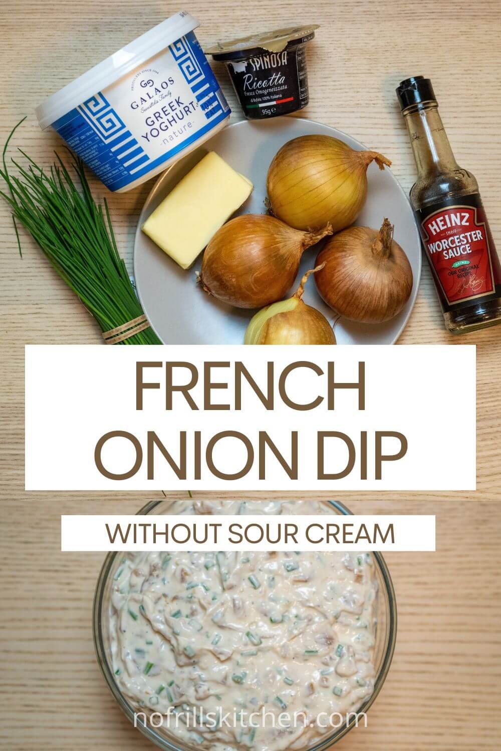 Easy French Onion Dip Without Sour Cream Recipe No Frills Kitchen