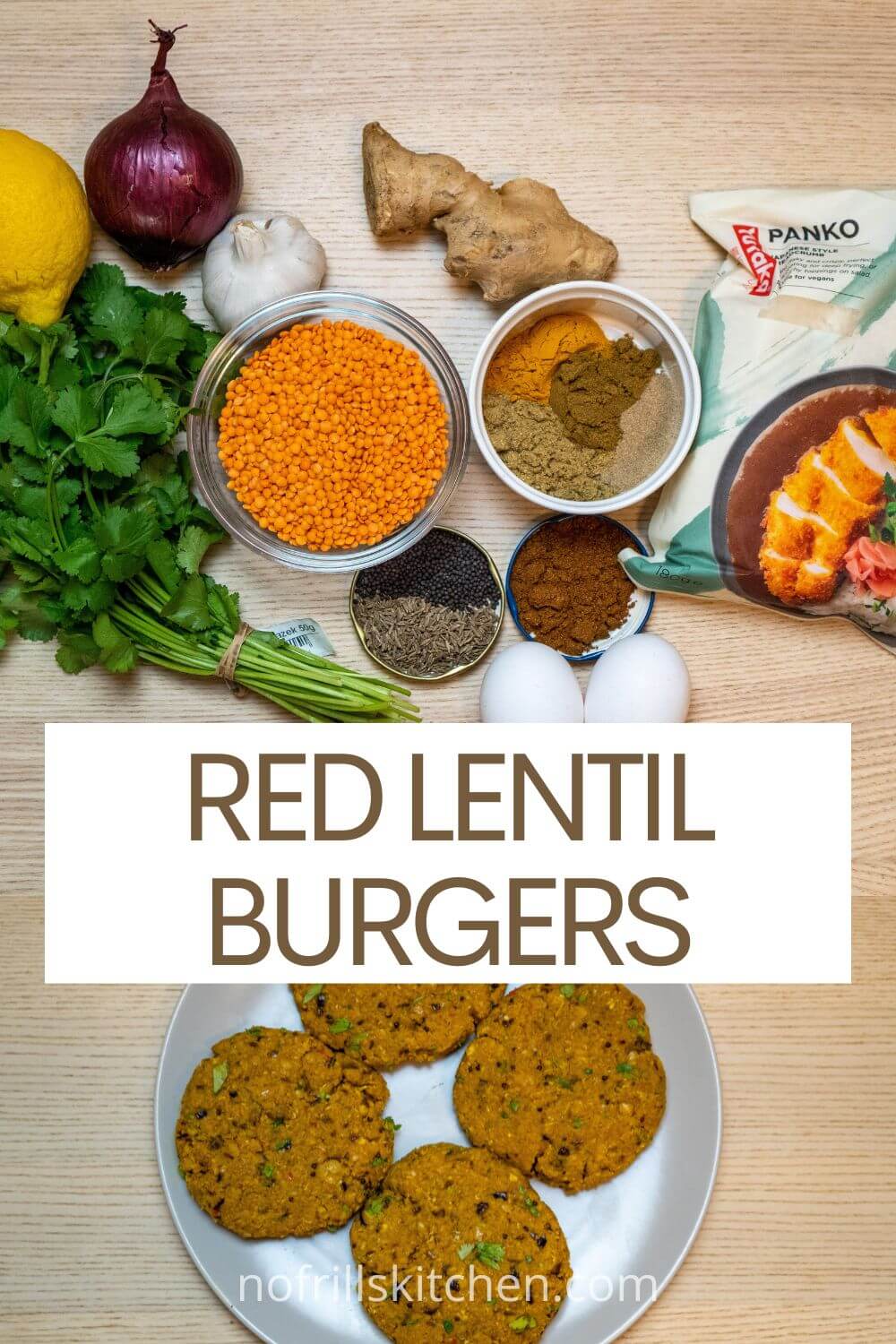 Easy IndianSpiced Red Lentil Patties Recipe No Frills Kitchen