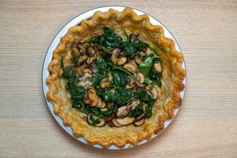 Spinach, Cheese and Mushroom Quiche Without Cream Recipe No Frills