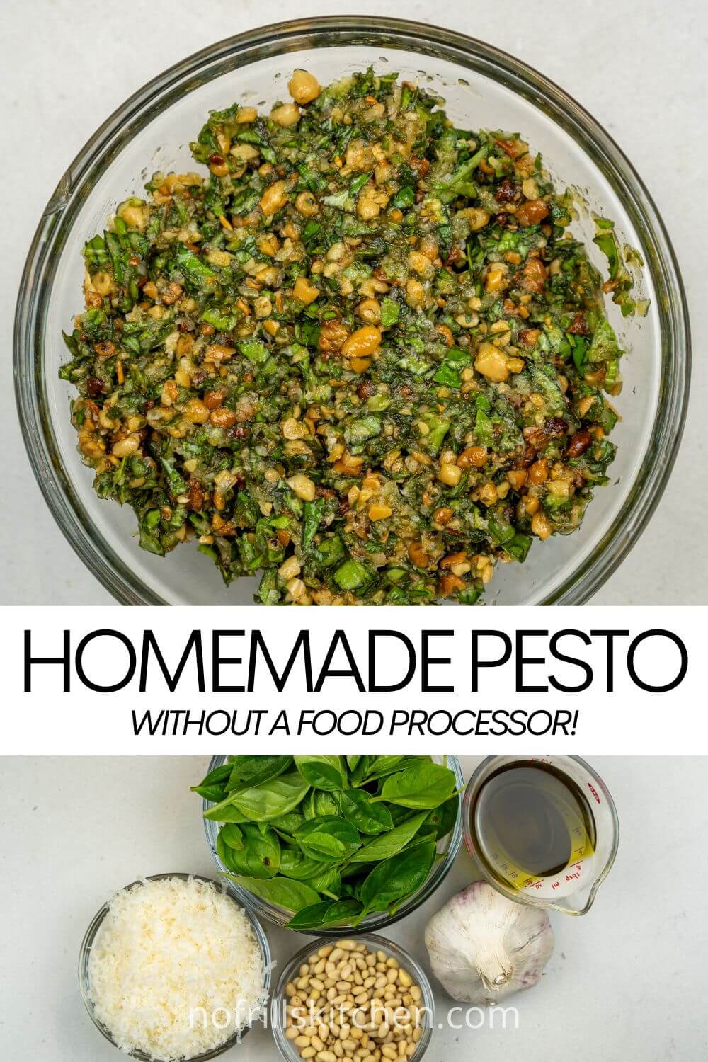 Easy Homemade Pesto Without a Food Processor Recipe No Frills Kitchen