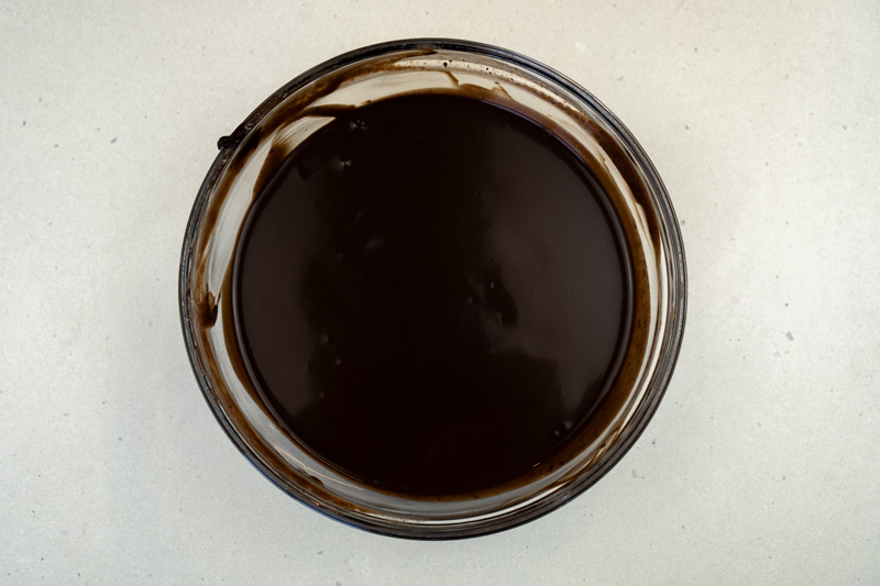 Making the chocolate ganache