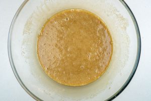 Whisking in the buttermilk