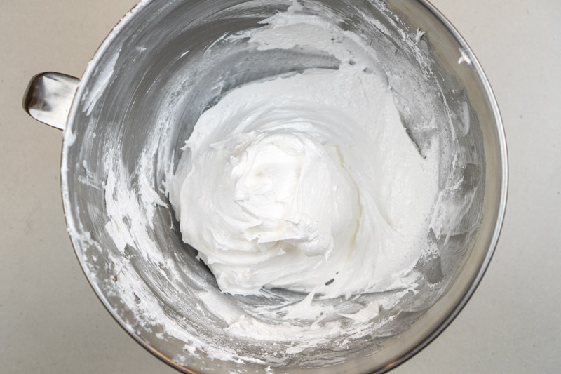 Finished meringue