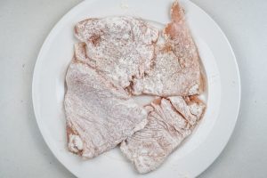 Prepping the chicken