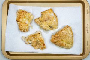 Cooked chicken breasts