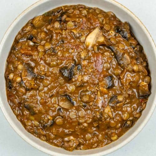 Mushroom Lentil Stew