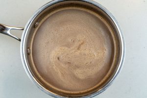 Hot chocolate ready to serve