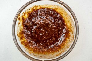 Making the harissa spice rub