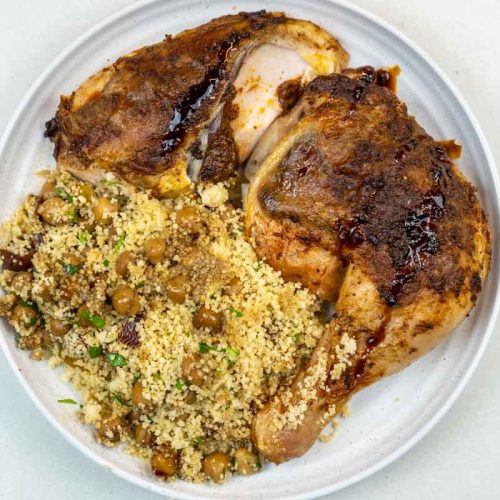 Harissa Chicken with Couscous, Chickpeas & Preserved Lemons