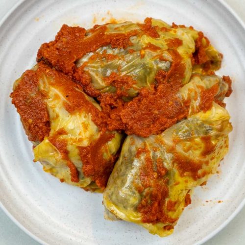 Meatless Ukrainian Cabbage Rolls