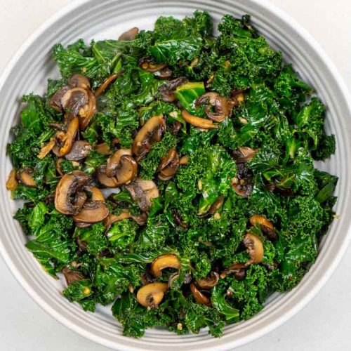 Sauteed Kale with Mushrooms