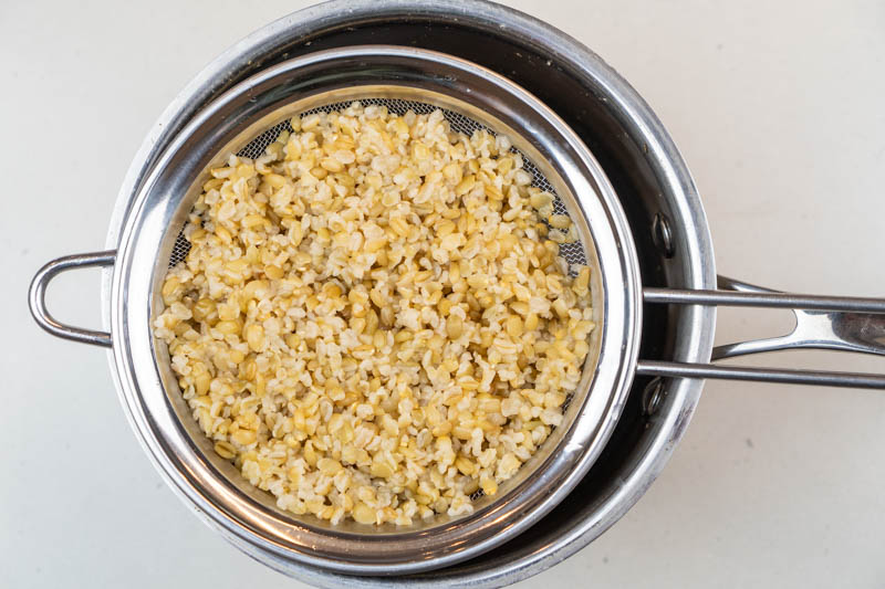 Prepping the freekeh