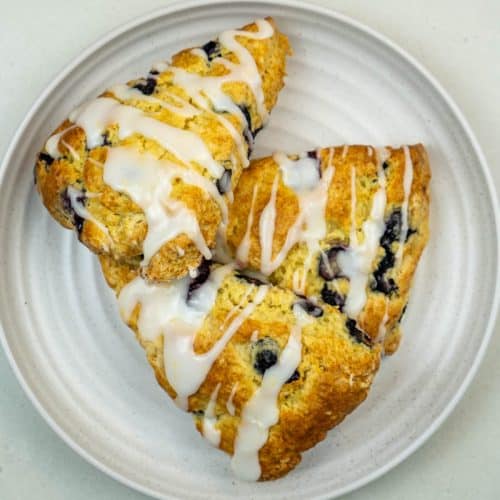Lemon Blueberry Sour Cream Scones