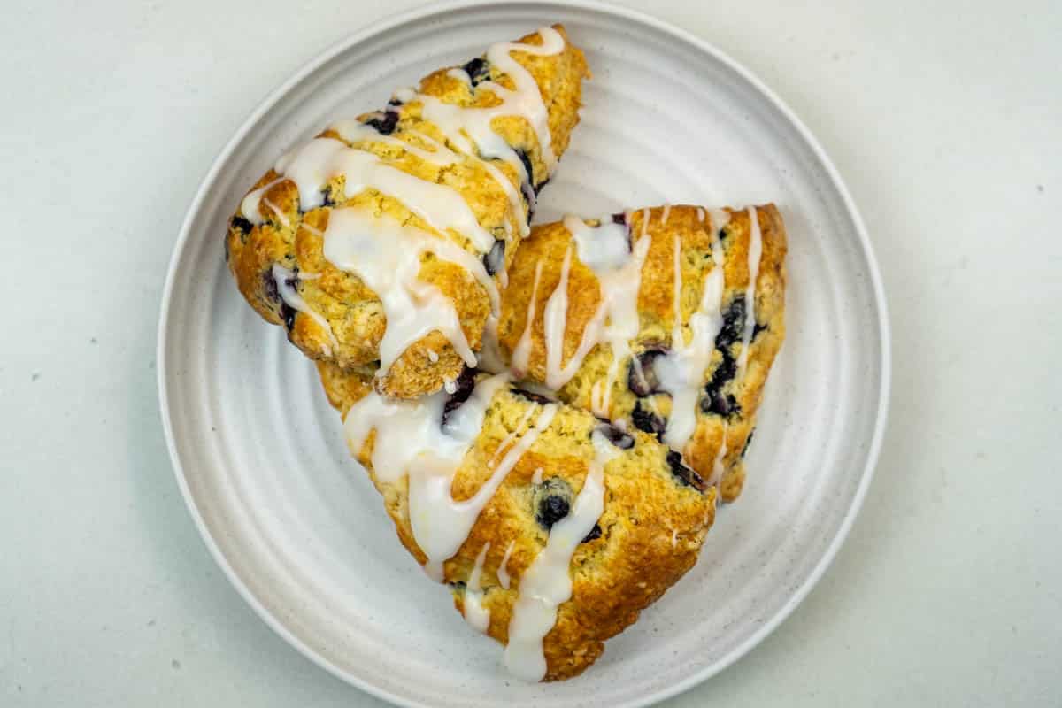 Lemon Blueberry Sour Cream Scones
