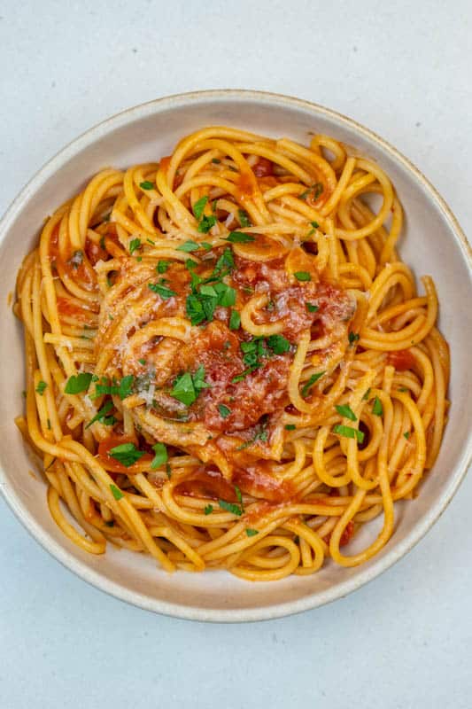 Anchovy Tomato Pasta