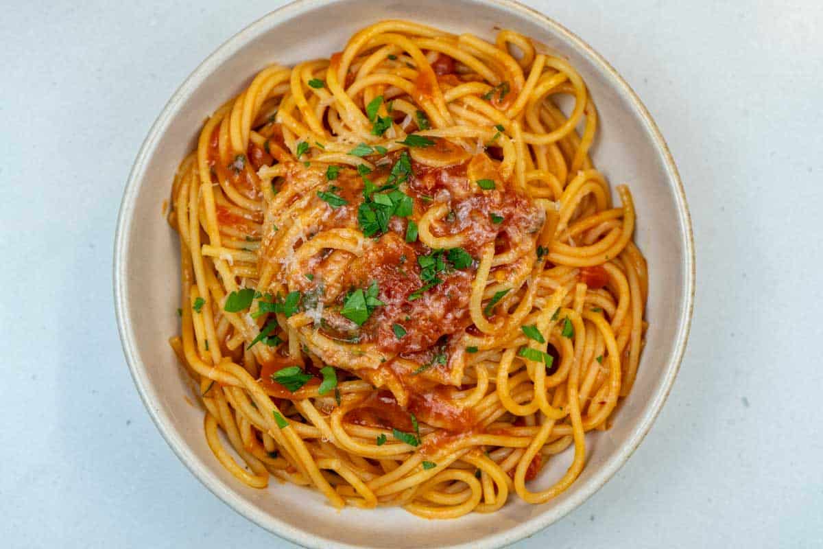 Tomato Anchovy Pasta
