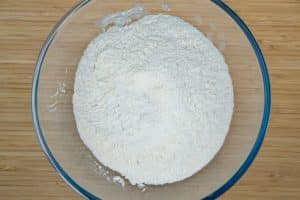 Whisking the dry ingredients