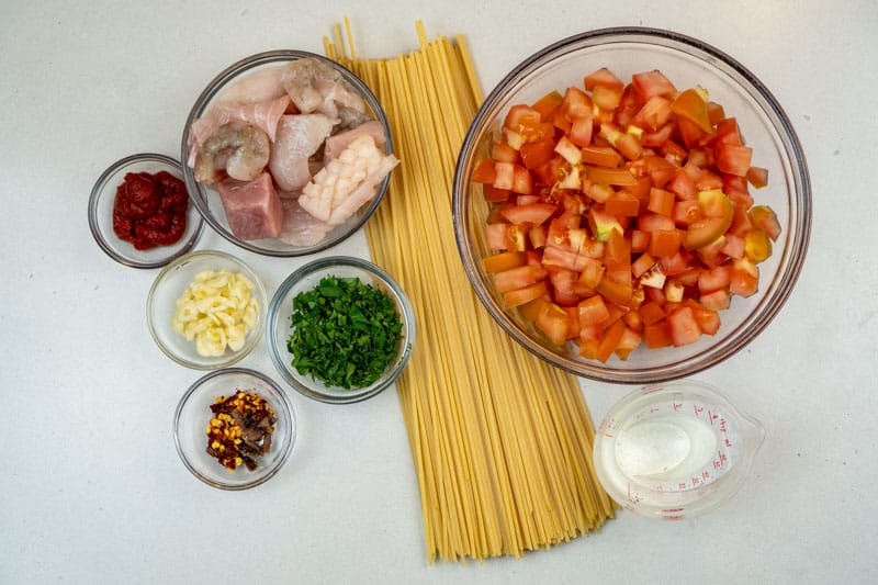 Ingredients for this pasta