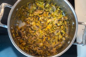 Stirring in the thyme