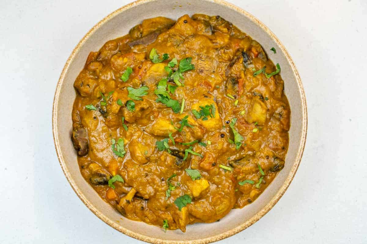 Mushroom Curry Without Coconut Milk