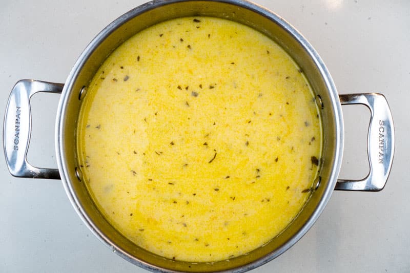 Soup ready to serve