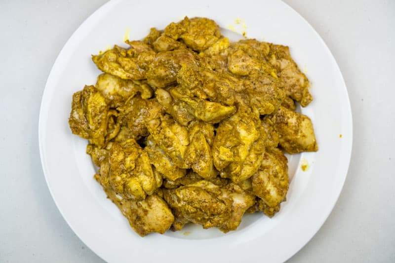 Browned chicken