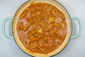 Butter chicken ready to serve