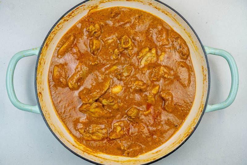 Butter chicken ready to serve
