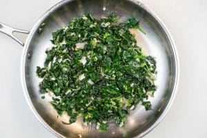Cooking the greens