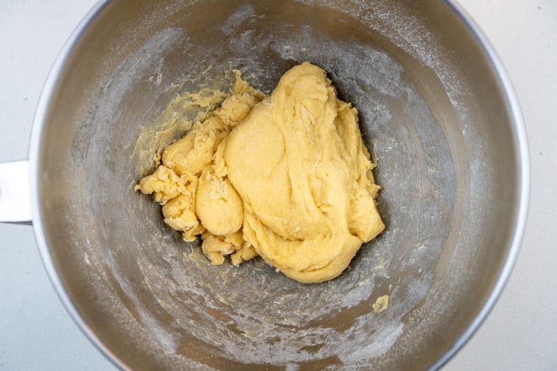 Mixing the dough