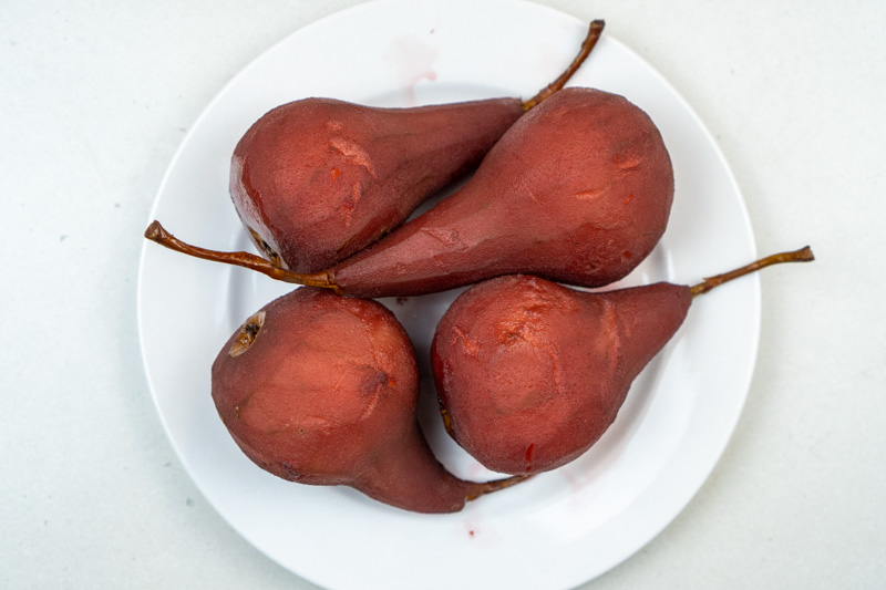 Poached pears