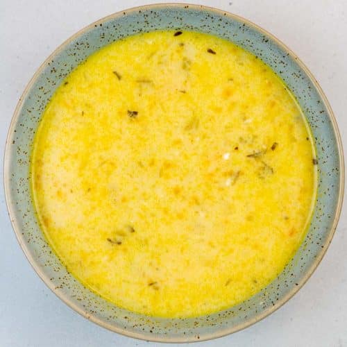 Greek Chicken Soup with Lemon & Orzo