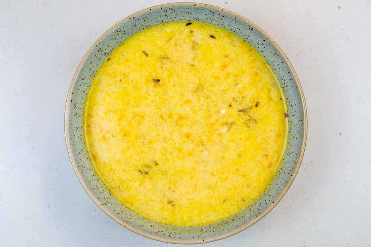 Greek Chicken Soup with Lemon & Orzo
