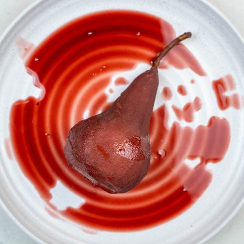 Poached Pears Without Wine