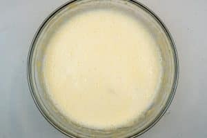 Mixing the eggs & milk mixture