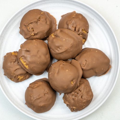Chocolate Peanut Butter Balls Without Powdered Sugar