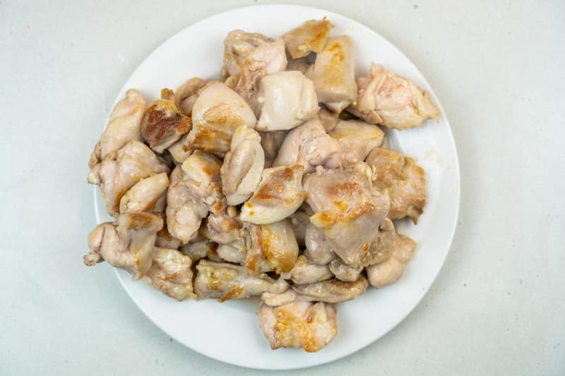 Browned chicken
