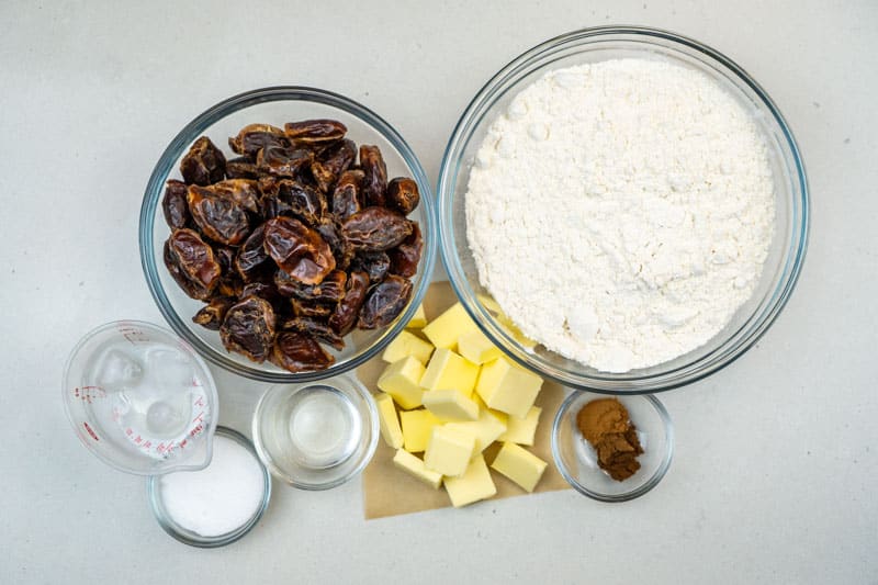 Ingredients for these biscuits