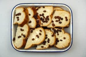 Preparing the bread