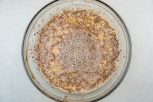 Preparing the egg mixture