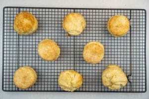 Cooling the biscuits