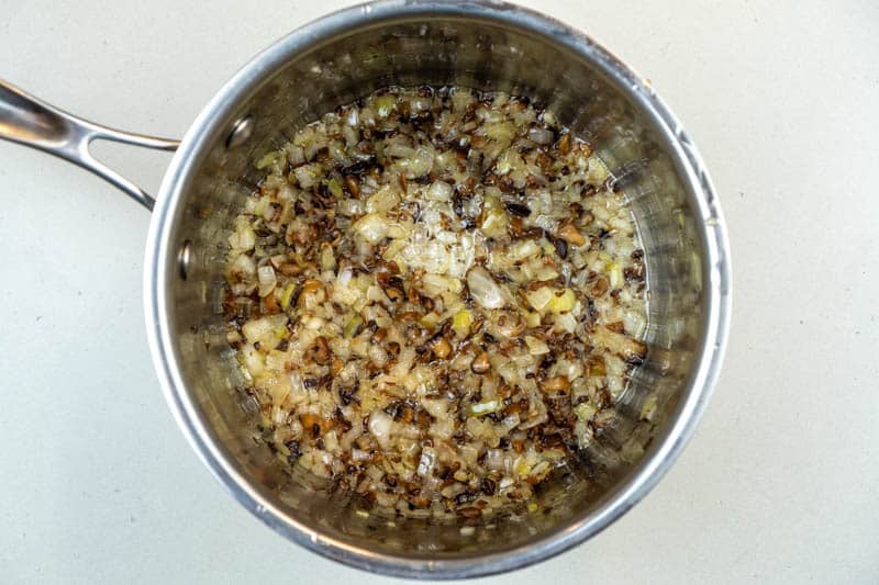 Cooking the onion