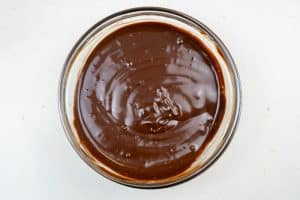 Mixing the ganache