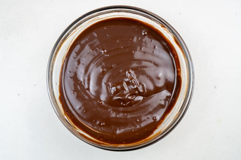 Mixing the ganache