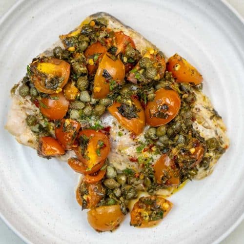 Halibut Baked in Foil