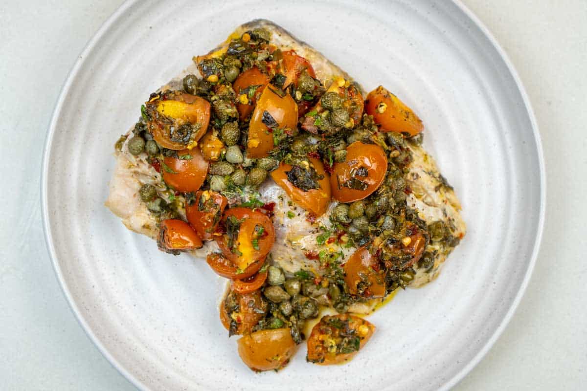 Halibut Baked in Foil